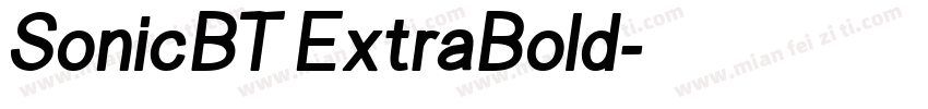 SonicBT ExtraBold字体转换